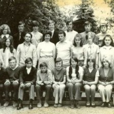 ZDŠ, 9.třída, 1971-1972, třídní učitel: Petr Svoboda