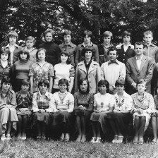 Základní devítiletá škola Bouzov, 9. třída, 1979-1980, třídní učitelka: Milena Slouková