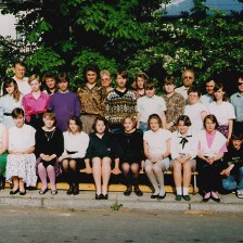 Základní škola, 8.ročník, 1992-1993, třídní učitelka: Margit Pospíšilová