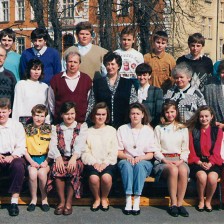 Základní škola, 8.ročník, 1994-1995, třídní učitel: Mgr.Milan Průcha
